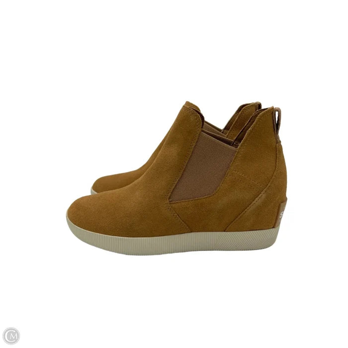 New! Boots Ankle Flats By Sorel In Brown, Size: 10