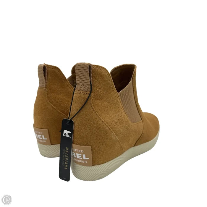 New! Boots Ankle Flats By Sorel In Brown, Size: 10