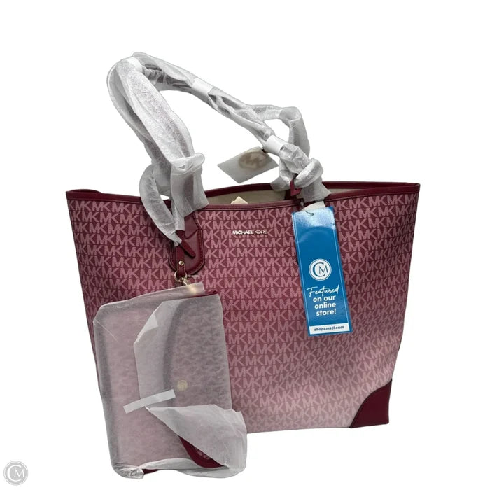 New! Michael Kors Eva Ombre Designer Tote w/ Pouchette