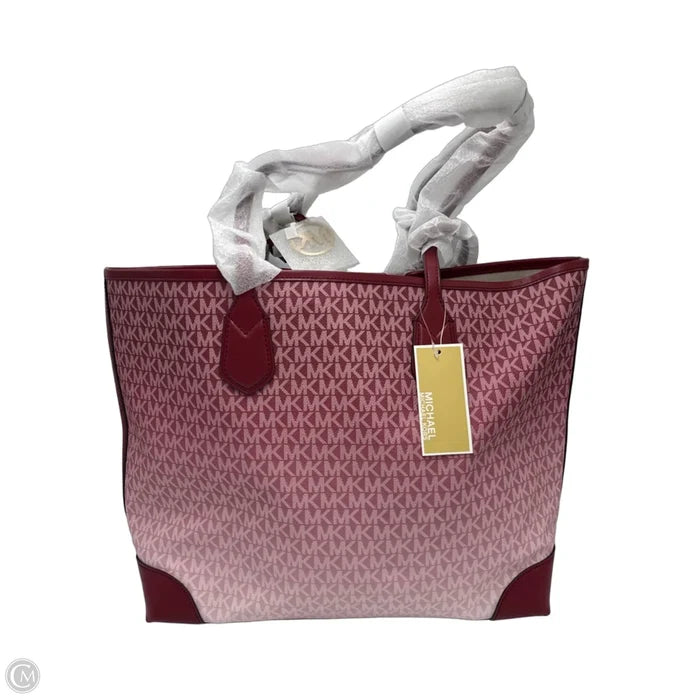 New! Michael Kors Eva Ombre Designer Tote w/ Pouchette