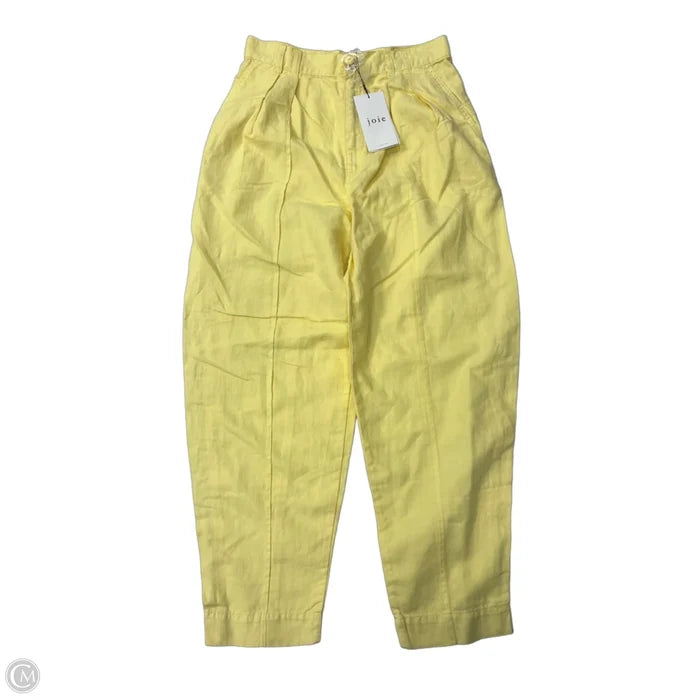 New! Pants Linen By Joie In Yellow, Size: 6