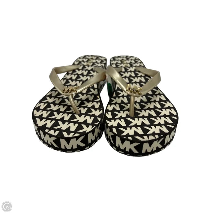 NEW! Shoes Designer By Michael Kors In Brown & White, Size: 8