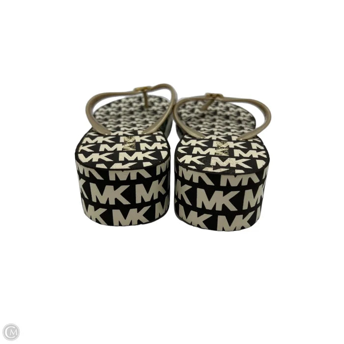 NEW! Shoes Designer By Michael Kors In Brown & White, Size: 8
