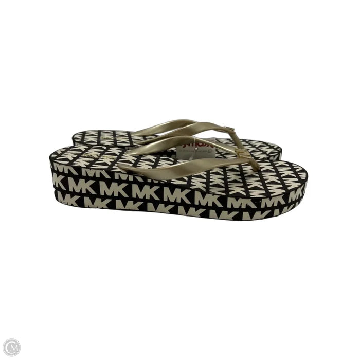 NEW! Shoes Designer By Michael Kors In Brown & White, Size: 8
