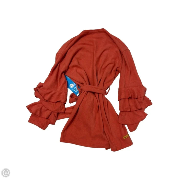 New! Sweater Cardigan By Simply Southern In Orange, Size: L