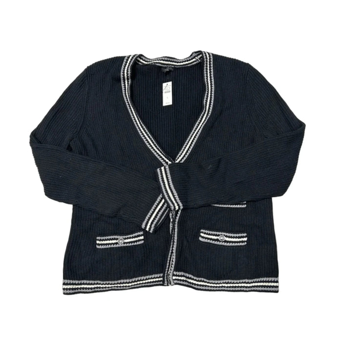 New! Sweater Cardigan By Talbots In Black, Size: L