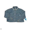 New! Top Long Sleeve By On 34th In Blue Denim, Size: L