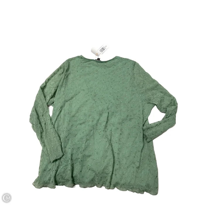 New! Top Long Sleeve By Torrid In Green, Size: 6