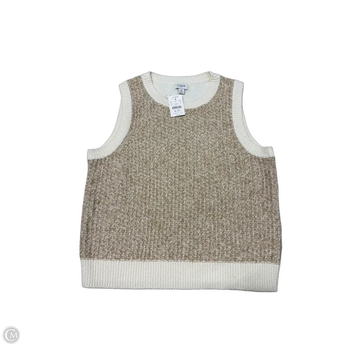 New! Vest Sweater By J. Crew In Beige, Size: S