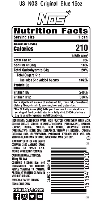 NOS Energy (16 oz., 24 pk)