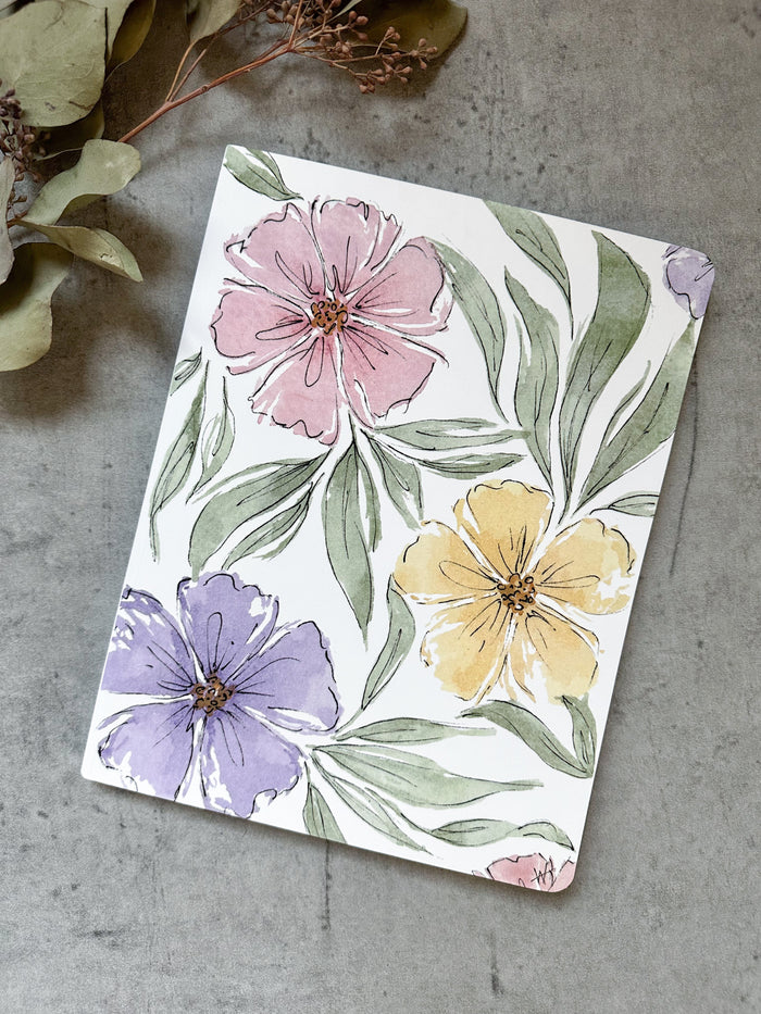 Notebook: Large Flowers | Art by Whitney Alyssa