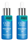 Olay Hyaluronic + Peptide 24 Serum, Fragrance-Free (1.3 fl. oz., 2 pk.)