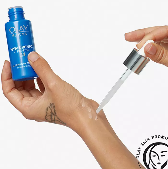 Olay Hyaluronic + Peptide 24 Serum, Fragrance-Free (1.3 fl. oz., 2 pk.)