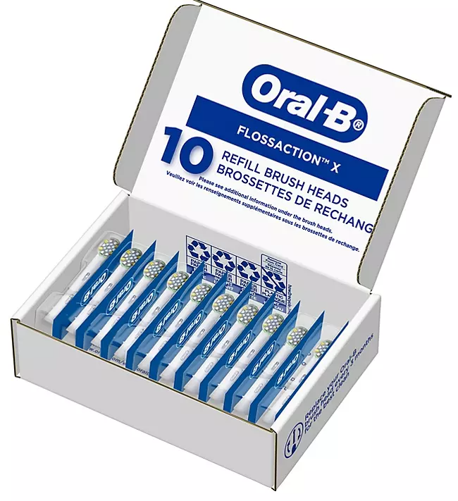 Oral-B FlossAction Electric Toothbrush Replacement Brush Heads (10 ct.)