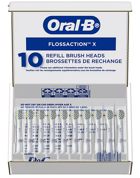Oral-B FlossAction Electric Toothbrush Replacement Brush Heads (10 ct.)