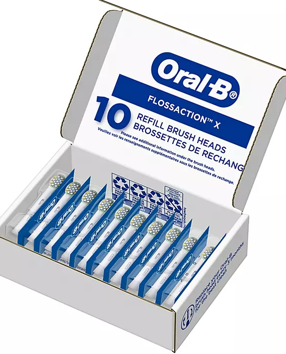 Oral-B FlossAction Electric Toothbrush Replacement Brush Heads (10 ct.)