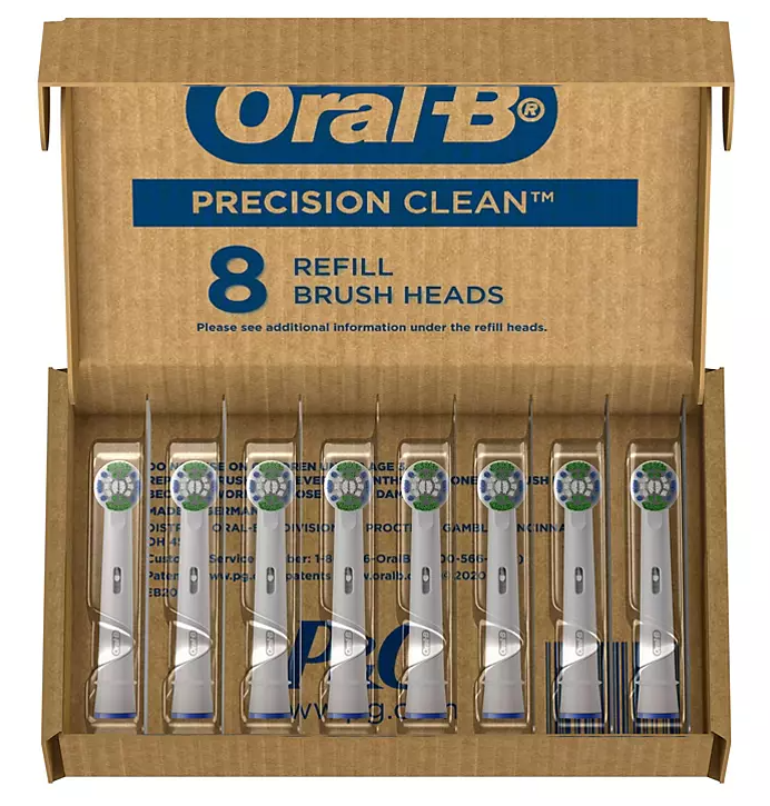 Oral-B Precision Clean Electric Toothbrush Replacement Brush Heads (8 ct.)