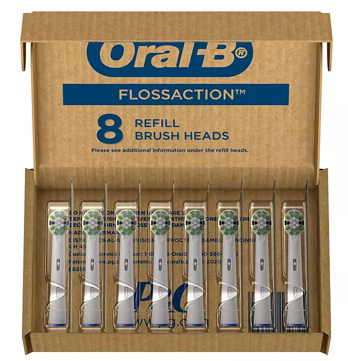 Oral-B Replacement Brush Heads, Floss Action (8 ct.)