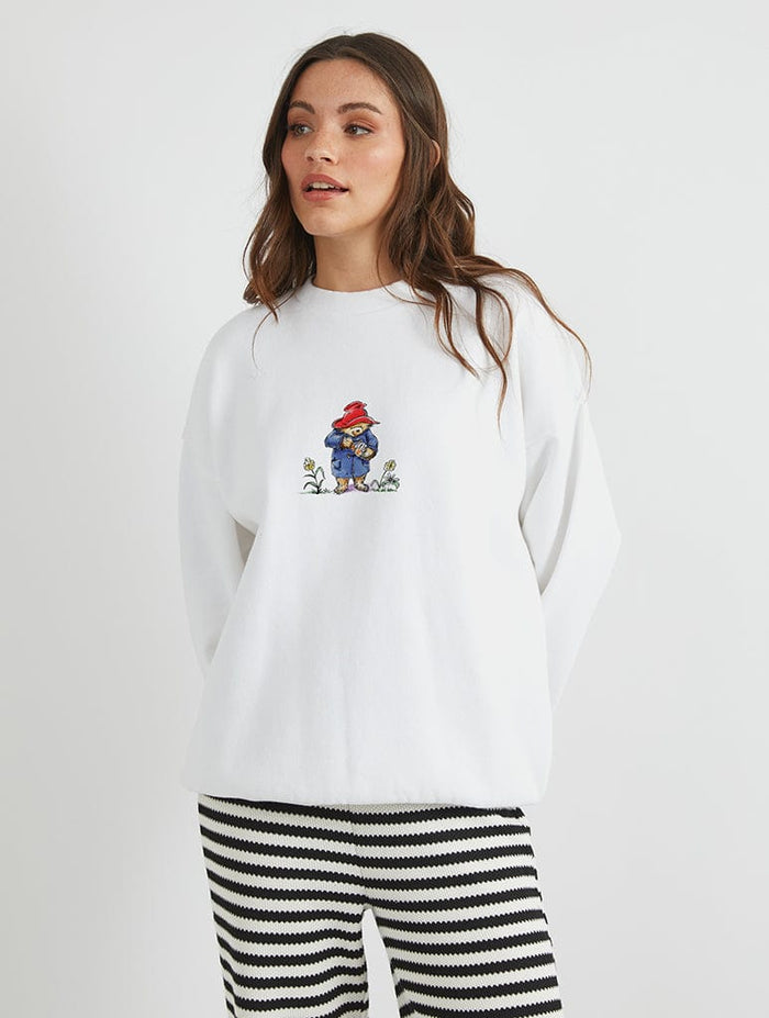 Paddington Poster Sweatshirt in Ecru Hoodies & Sweatshirts Skinnydip London