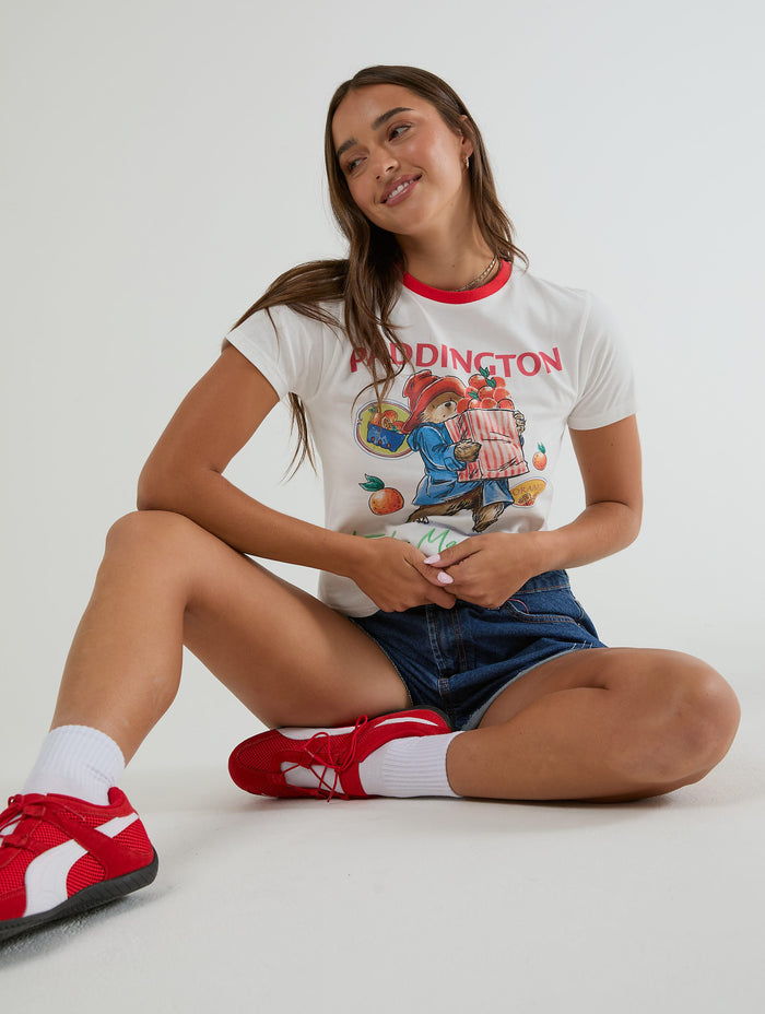 Paddington x Skinnydip Marmalade Baby Tee Tops & T-Shirts Skinnydip London