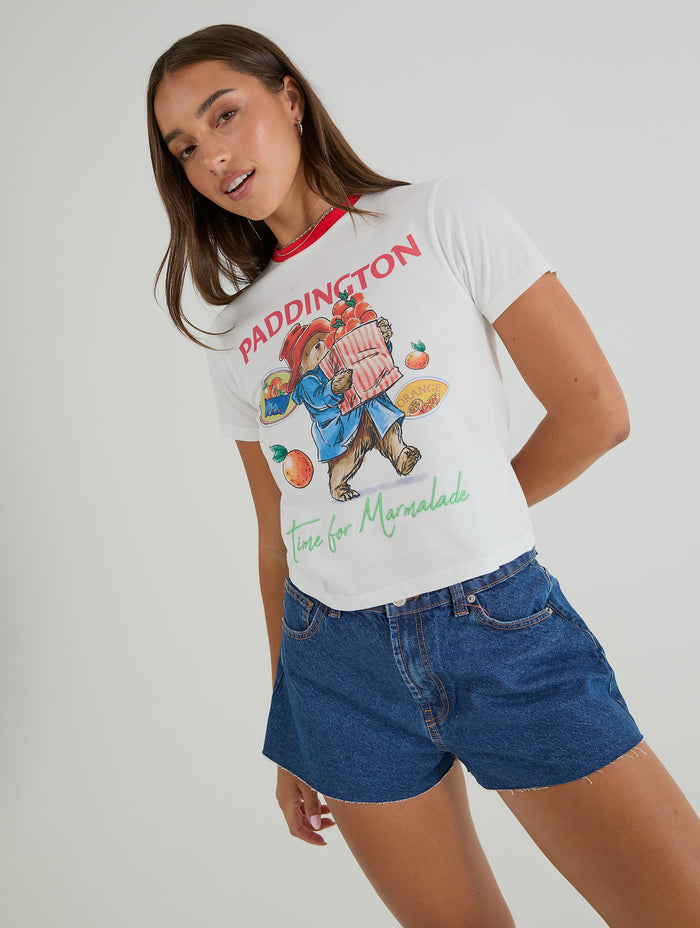 Paddington x Skinnydip Marmalade Baby Tee Tops & T-Shirts Skinnydip London