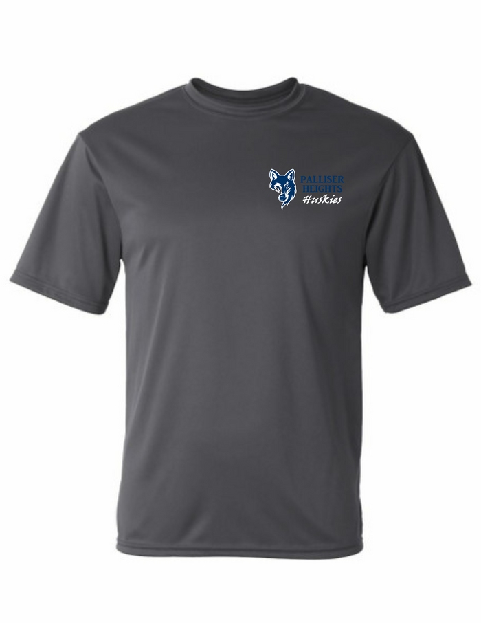 Palliser Heights Athletic Style T shirt- Dark Grey Adult