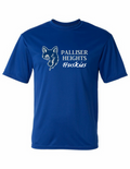 Palliser Heights Athletic Style T shirt- Royal Blue Adult