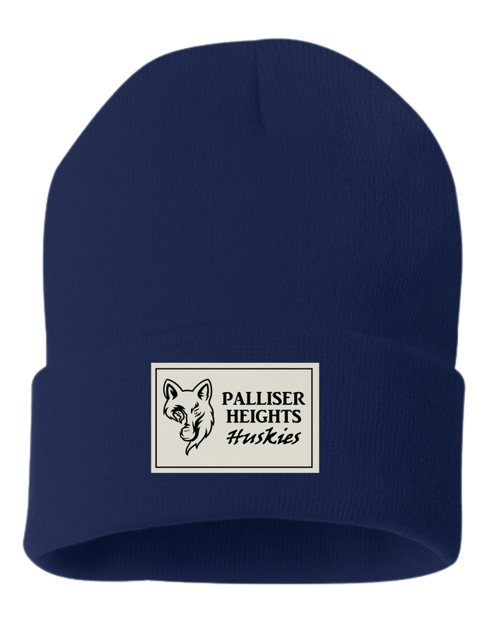 Palliser Heights Leather Patch Toque