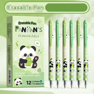 Panda Magic Erasable Pen Set (12 pcs)