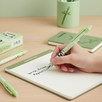 Panda Magic Erasable Pen Set (12 pcs)