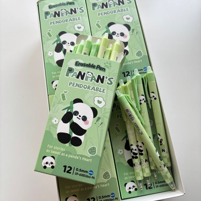 Panda Magic Erasable Pen Set (12 pcs)