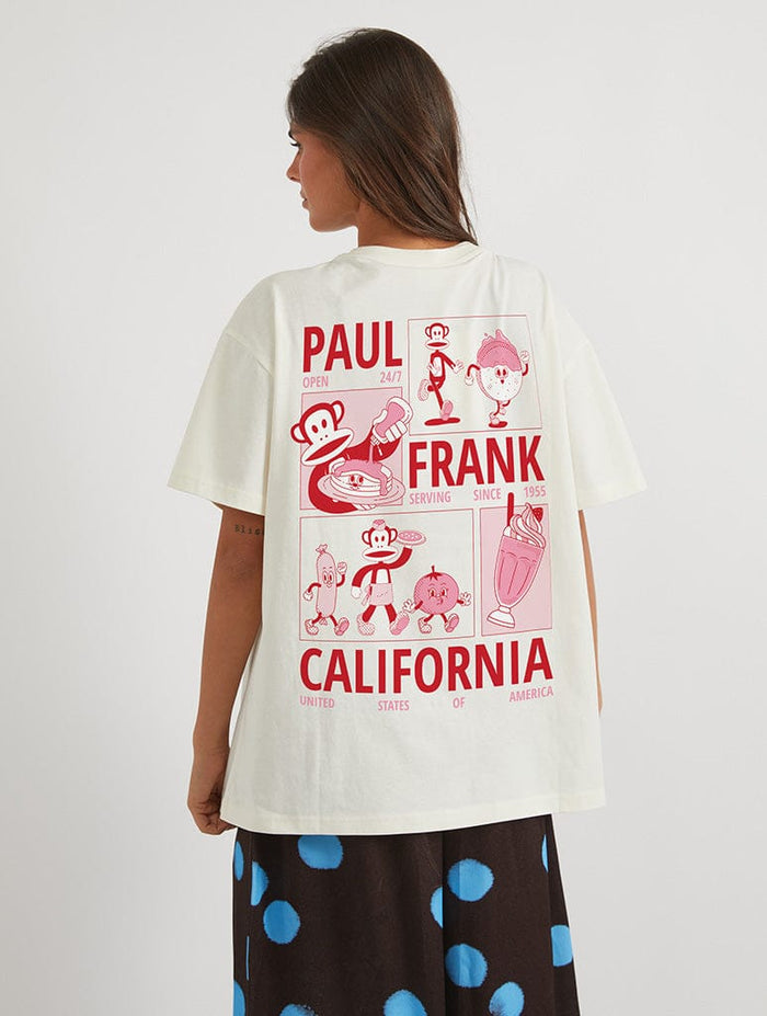 Paul Frank x Skinnydip California T-Shirt In White Tops & T-Shirts Skinnydip London