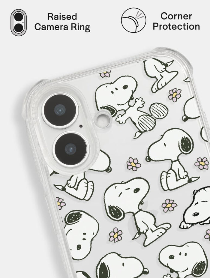 Peanuts x Skinnydip Snoopy Lilac Daisy Shock iPhone Case Phone Cases Skinnydip London