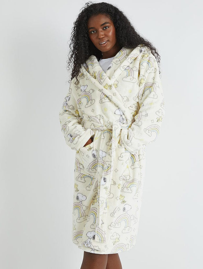 Peanuts x Skinnydip Snoopy Rainbow Print Dressing Gown Lingerie & Nightwear Skinnydip London