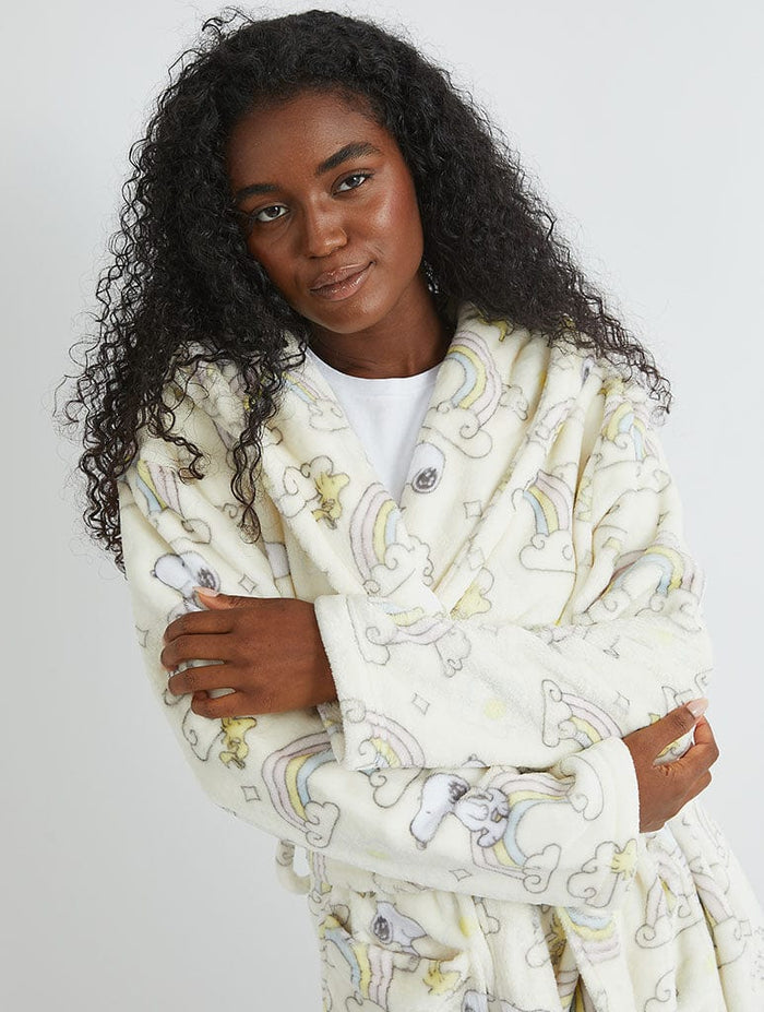 Peanuts x Skinnydip Snoopy Rainbow Print Dressing Gown Lingerie & Nightwear Skinnydip London