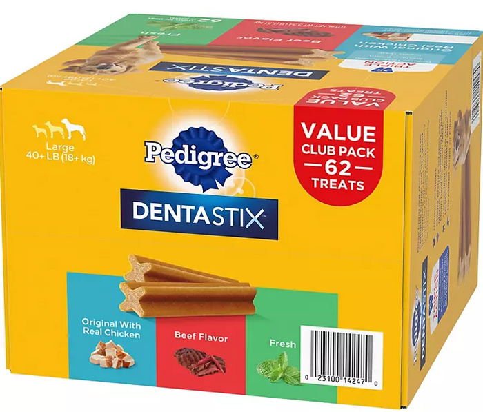 Pedigree Dentastix Dog Treats for Large Dogs, Variety Pack (62 ct.) - Eshop House LLC