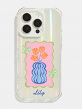 Personalised Holo Shock iPhone Case With Clear Camera Hole Phone Cases Skinnydip London