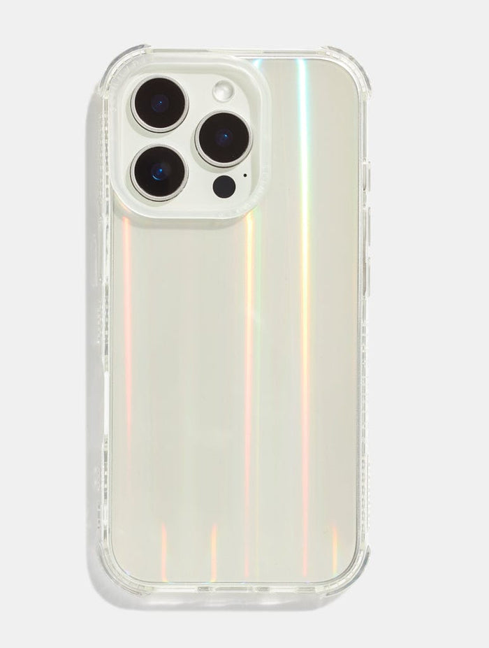 Personalised Holo Shock iPhone Case With Clear Camera Hole Phone Cases Skinnydip London