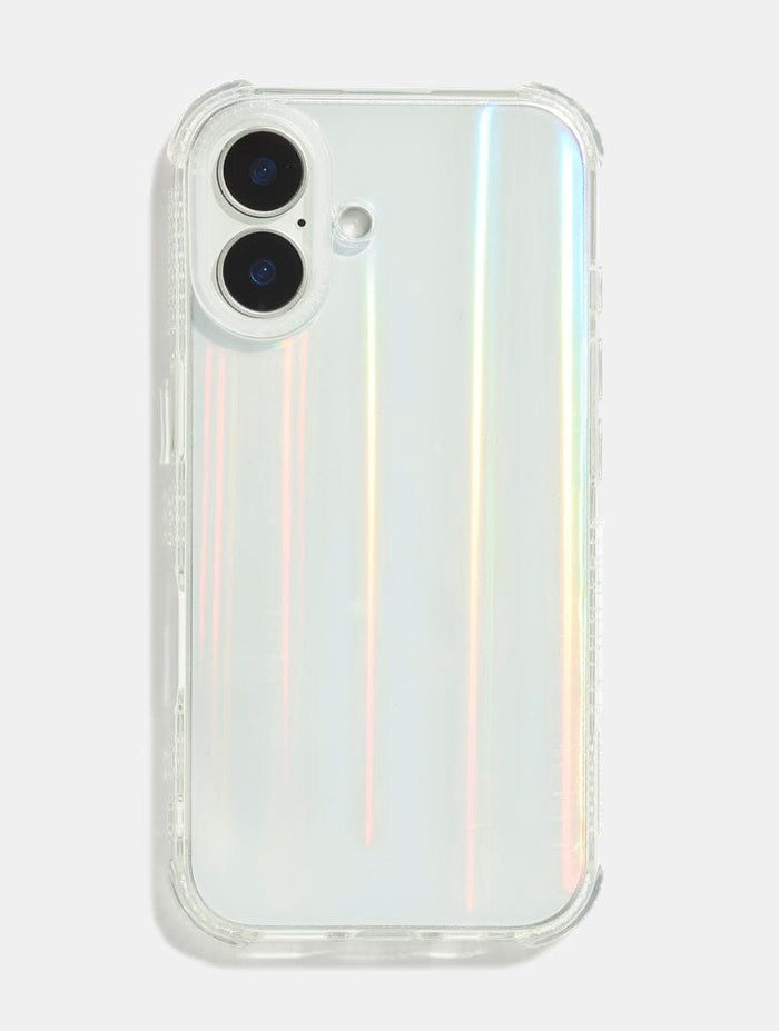 Personalised Subtle Holo Shock iPhone Case with Clear Camera Hole Phone Cases Skinnydip London