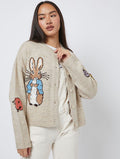 Peter Rabbit x Skinnydip Chunky Knit Cardigan in Cream Jumpers & Cardigans Skinnydip London