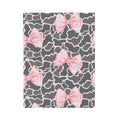 Pink Bow Camo Blanket