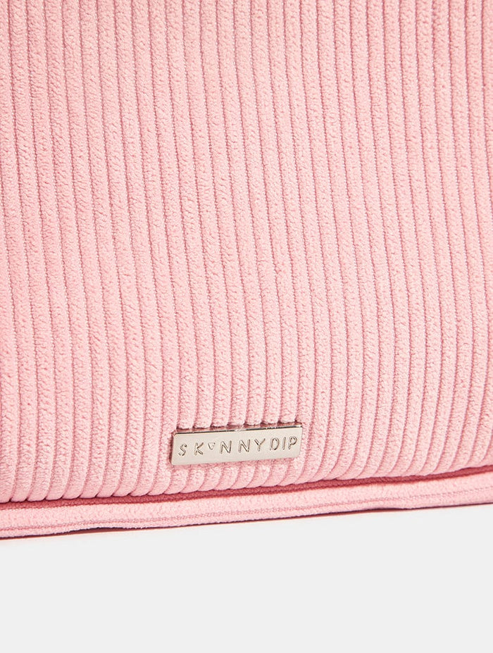Pink Bow Embroidered Backpack Backpacks Skinnydip London