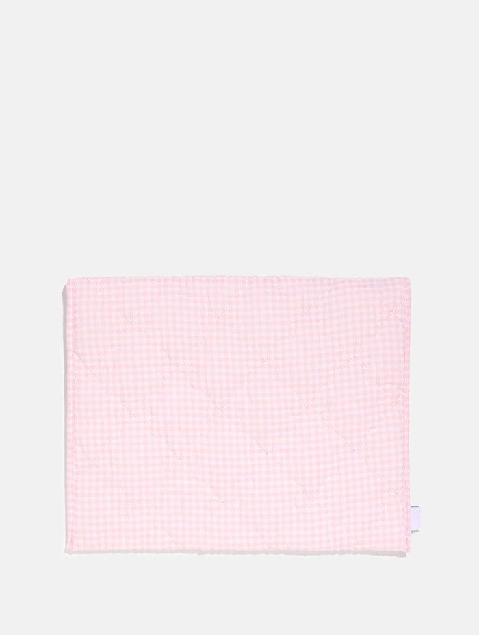Pink Gingham Bow Laptop Sleeve Laptop Cases Skinnydip London