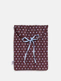Polka Dot Quilted Bow Laptop Sleeve Laptop Cases Skinnydip London
