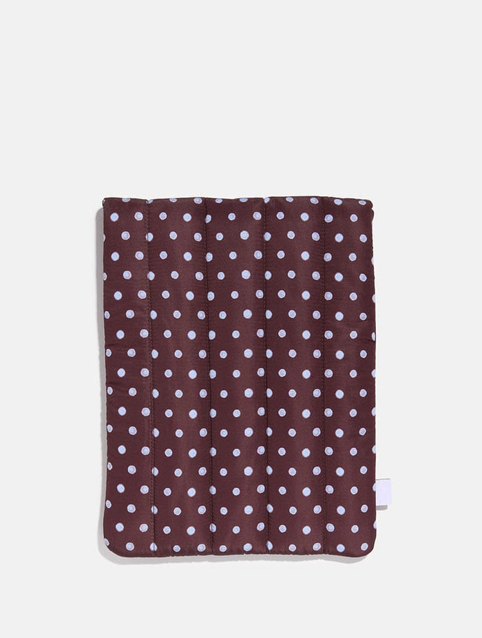 Polka Dot Quilted Bow Laptop Sleeve Laptop Cases Skinnydip London