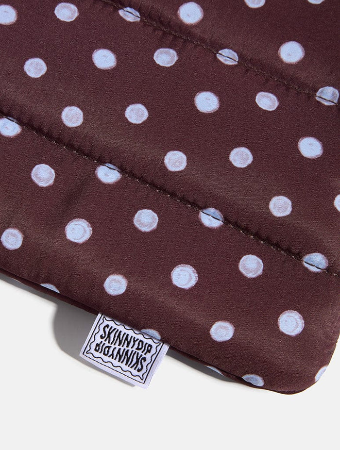 Polka Dot Quilted Bow Laptop Sleeve Laptop Cases Skinnydip London