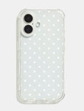 Polka Dot White Shock iPhone Case Phone Cases Skinnydip London