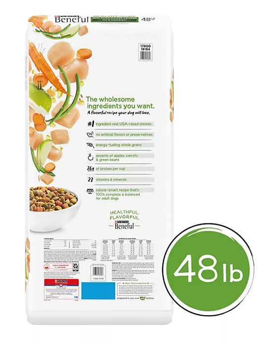 Purina Beneful Healthy Weight Dry Dog Food With Farm-Raised Chicken (48 lbs.) - Eshop House LLC