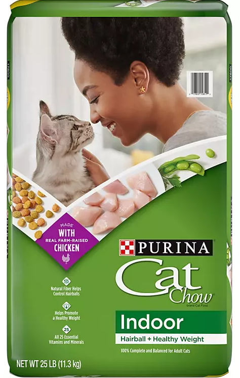 Purina Cat Chow Indoor Dry Cat Food, Hairball + Healthy Weight - 25 lb. Bag - Eshop House LLC