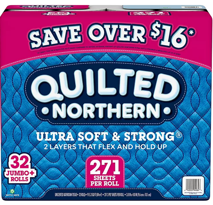 Quilted Northern Ultra Soft and Strong Toilet Paper (271 sheets/roll, 32 rolls)
